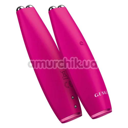 Микротоковая ручка для подтяжки кожи лица Geske MicroCurrent Face-Lift Pen 6 in 1, ярко-розовая