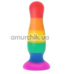 Анальная пробка ToyJoy Pride Fun Stuffer Large, радужная - Фото №1