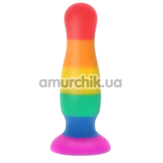 Анальная пробка ToyJoy Pride Fun Stuffer Large, радужная - Фото №1