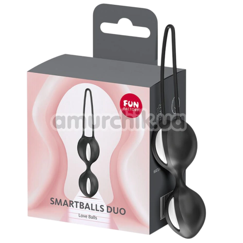 Вагинальные шарики Fun Factory Smartballs Duo, черно-белые