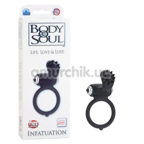 Віброкільце Body & Soul Infatuation, чорне