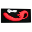 Вибратор для клитора и точки G Tongue Licking Vibrator, красный - Фото №7