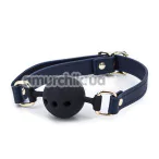 Кляп Bondage Couture Ball Gag, синий - Фото №1