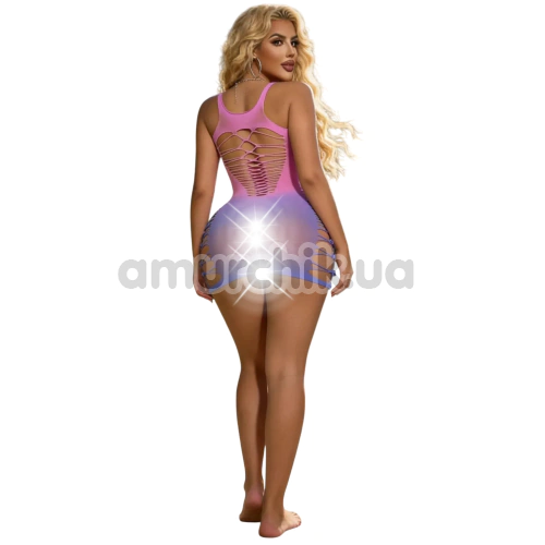 Сукня Star Night Stringy Mini Dress, рожево-фіолетова