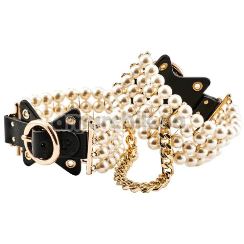 Фиксаторы для рук Guilty Pleasure Soiree Pearl Handcuffs, черно-золотые