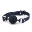 Кляп Bondage Couture Ball Gag, синий - Фото №1