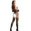 Комплект Star Night Sinful Luxe Diamond Fishnet Set, черный: бюстгальтер + пояс для чулок + перчатки + трусики-стринги + чулки - Фото №3