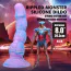 Фаллоимитатор Power Monsters Alien, фиолетово-голубой - Фото №10