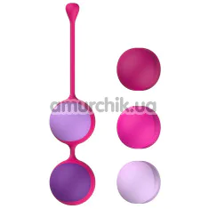 Вагінальні кульки Liebe Pleasure Toys Kewos, рожево-фіолетові - Фото №1