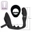Стимулятор простати з ерекційним кільцем Black Velvets Ring & Plug, чорний - Фото №10