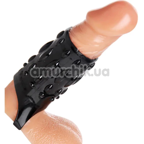 Насадка на пеніс Size Matters Sheath Sensations Enhancer Sex Sleeve, чорна