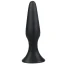 Анальна пробка Lovetoy Lure Me Butt Plug Slim L з круглою основою, чорна - Фото №1