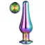 Анальная пробка с радужным кристаллом Gleaming Love Large Pleasure Plug, радужная - Фото №2