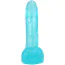 Фаллоимитатор Doc Johnson Crystal Jellies Realistic Cock With Balls 7, бирюзовый - Фото №3