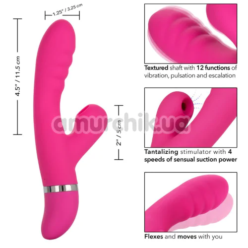 Вібратор Foreplay Frenzy Pucker, рожевий