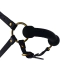 Кляп з упряжкою Upko Adjustable Leather Head Restraint Harness Mouth Gag With Leash, чорний - Фото №2