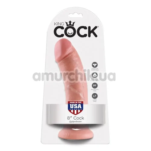 Фалоімітатор King Cock, 20.3 см тілесний