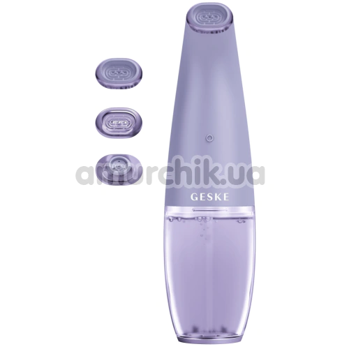 Устройство для очищения кожи лица Geske Aqua-Stream Face Cleanser 8 in 1, сиреневое