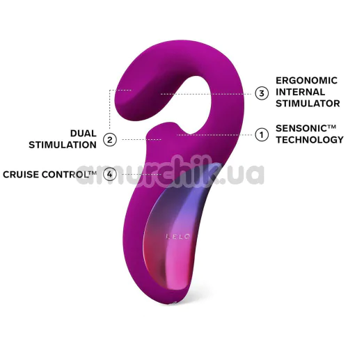 Звуковой стимулятор с вибрацией Lelo Enigma Cruise (Лело Энигма Круз), фиолетовый
