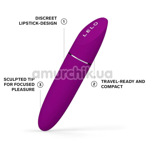 Вібратор Lelo Mia 3 Deep Rose (Лело Міа 3 Діп Роуз), пурпурний