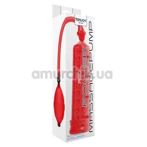 Вакуумна помпа Power Massage Pump, червона
