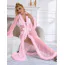 Пеньюар Star Night Negligee Long Sleeve Robe, рожевий - Фото №7