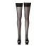 Чулки Cotelli Collection Hold-up Stockings 2520508, черные - Фото №2