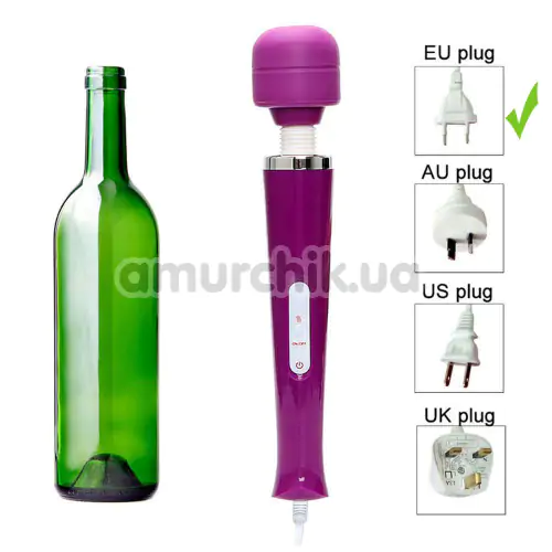 Універсальний вібромасажер Boss Series Magic Massager Wand, фіолетовий