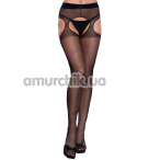 Колготки Be Wicked 1924 Rare Sight Suspender Pantyhose з відкритим доступом, чорні - Фото №1