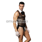 Костюм официанта JSY Sexy Lingerie 4982, черный: трусы + майка + галстук + перчатки - Фото №1
