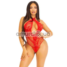Боди Leg Avenue Can't Say No Lace Teddy, красное - Фото №1