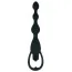 Анальный вибростимулятор Silicone Vibrating Beads Black чёрный - Фото №1