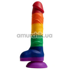 Фаллоимитатор Alume Rainbow Silicone Dildo, разноцветный - Фото №1