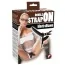 Подвійний страпон Double Strap - On Black Silicone, чорний - Фото №5