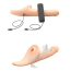 Вібратор з вакуумним стимулятором для страпона Strap-On-Me Multi Orgasm Realistic Dildo L, тілесний - Фото №2
