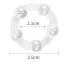 Набор эрекционных колец Power Plus Cock Ring Series Triple Beaded Ring Set, прозрачный - Фото №4