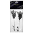 Затискачі для сосків Sweet Caress Feather Nipple Clamps, чорні - Фото №5