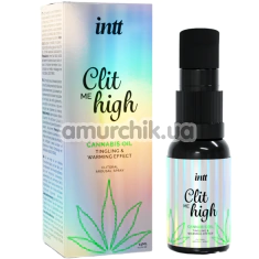 Сыворотка для клитора с согревающим эффектом и эффектом вибрации Intt Clit Me High Caabis Oil, 15 мл - Фото №1