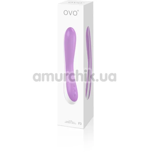 Вібратор OVO F3, біло-рожевий