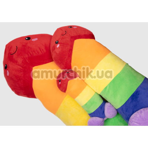 Мягкая игрушка Shots S-Line Penis Plushie 30 см, радужная