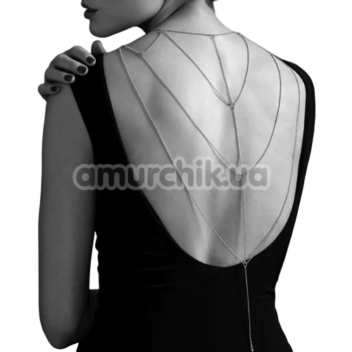 Прикраса для тіла Bijoux Indiscrets The Magnifique Collection Back and Cleavage Chain, золота