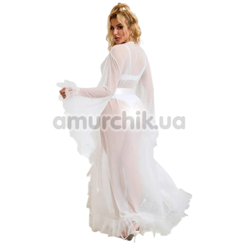 Пеньюар Star Night Sensual Ruffle Night Robe, белый