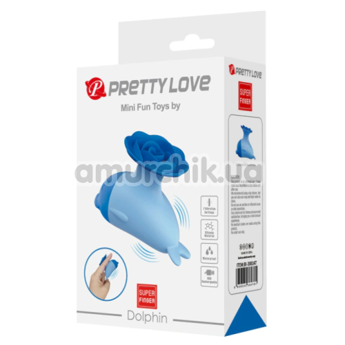 Клиторальный вибратор Pretty Love Dolphin, синий