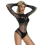 Боді Star Night Fishnet Rhinestone Bodysuit, чорне - Фото №2