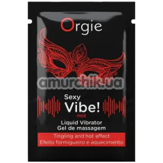 Збуджуючий гель з ефектом вібрації Orgie Sexy Vibe! Liquid Vibrator, 2 мл - Фото №1