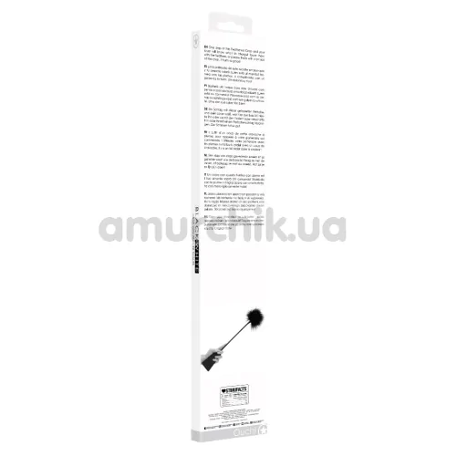 Стек с пушком Ouch! Black & White Crop With Feather Tickler, черный