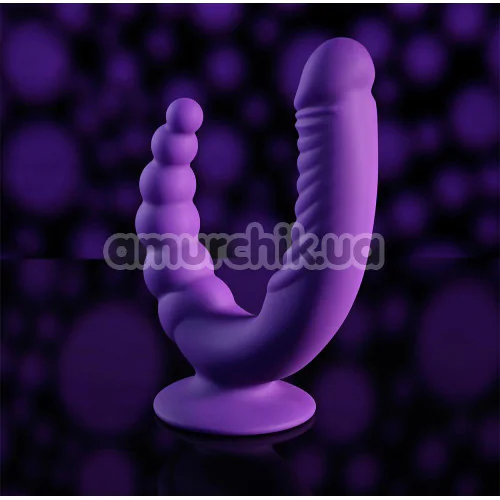 Подвійний вібратор Evolved The Rider, фіолетовий