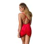 Комплект Passion Free Your Senses Lena Chemise, червоний: пеньюар + трусики-стрінги - Фото №2