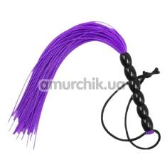 Флогер DS Fetish Mini Flogger Balls, фіолетовий - Фото №1