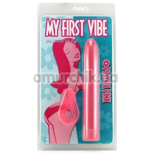 Вібратор My First Vibe With Bonus Vibe Ring, рожевий